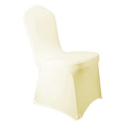 White Spandex Stretch Chair Cover